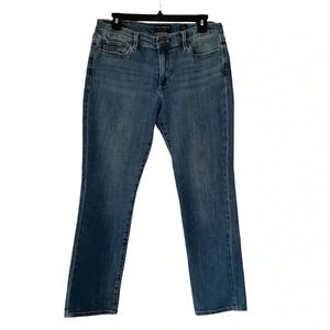 Lucky Brand Mid Rise Straight Sweet Mid Blue Wash Ankle Jeans Women Size 10